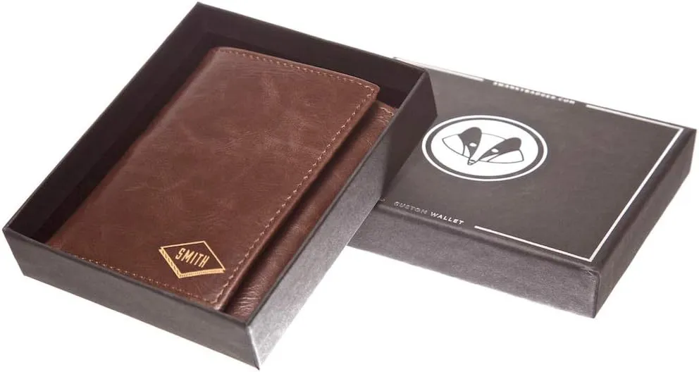 Swanky Badger NEW Personalized Wallet - Trifold Wallet, ID & Card Slots