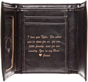 Swanky Badger NEW Personalized Wallet - Trifold Wallet, ID & Card Slots