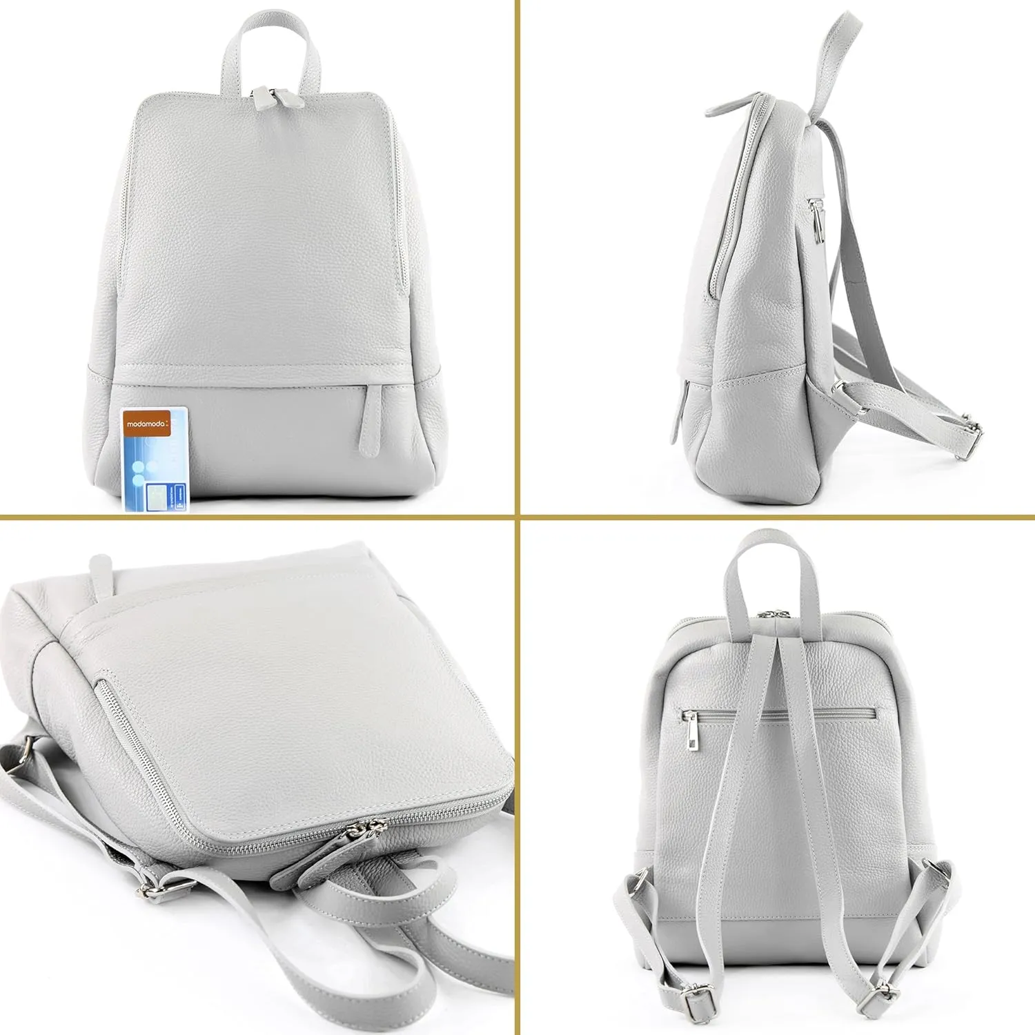 T138 - ital ladies leather backpack bag (Bordeaux red)