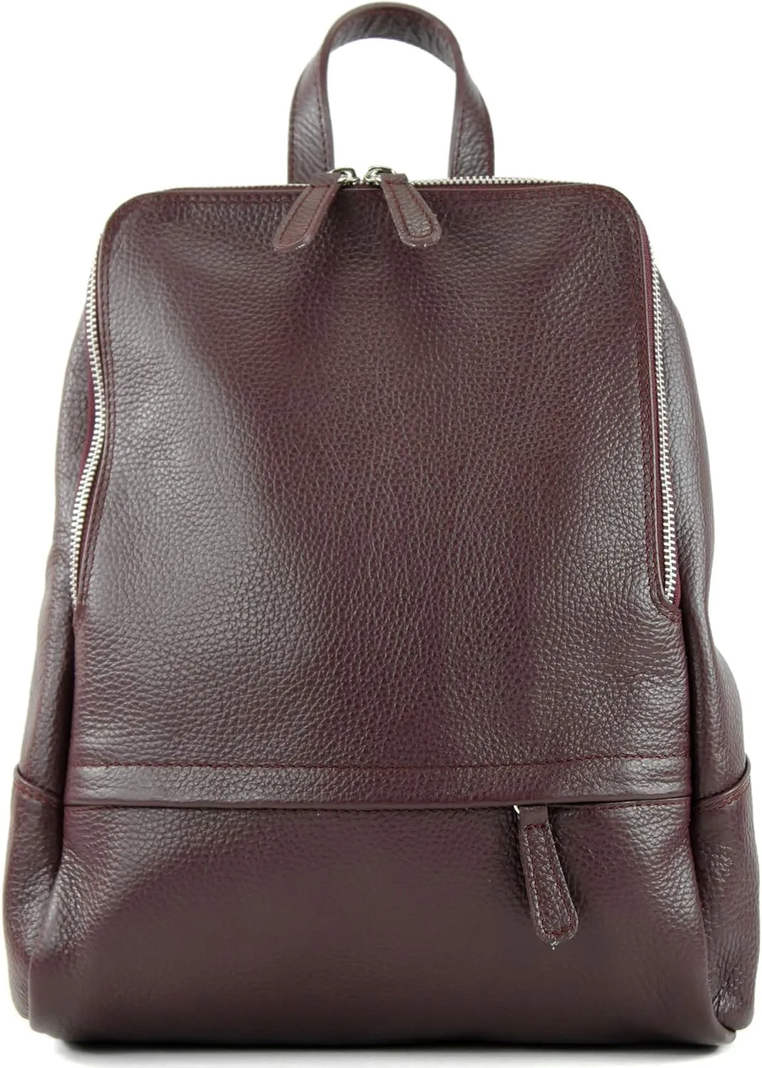 T138 - ital ladies leather backpack bag (Bordeaux red)