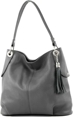 T185 - ital. ladies leather shoulder bag
