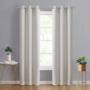 Tahari Home - Blackout Curtains, Window Treatment with Grommet Top, Stylish Home Decor (Lyre Champagne, 38" x 84")
