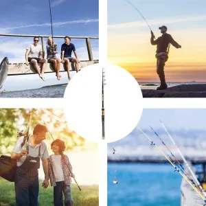 Telescopic Fishing Rod Travel Fishing Rod Telescopic Fishing Rod Tournament Quality for Sea Beach Shore Pier