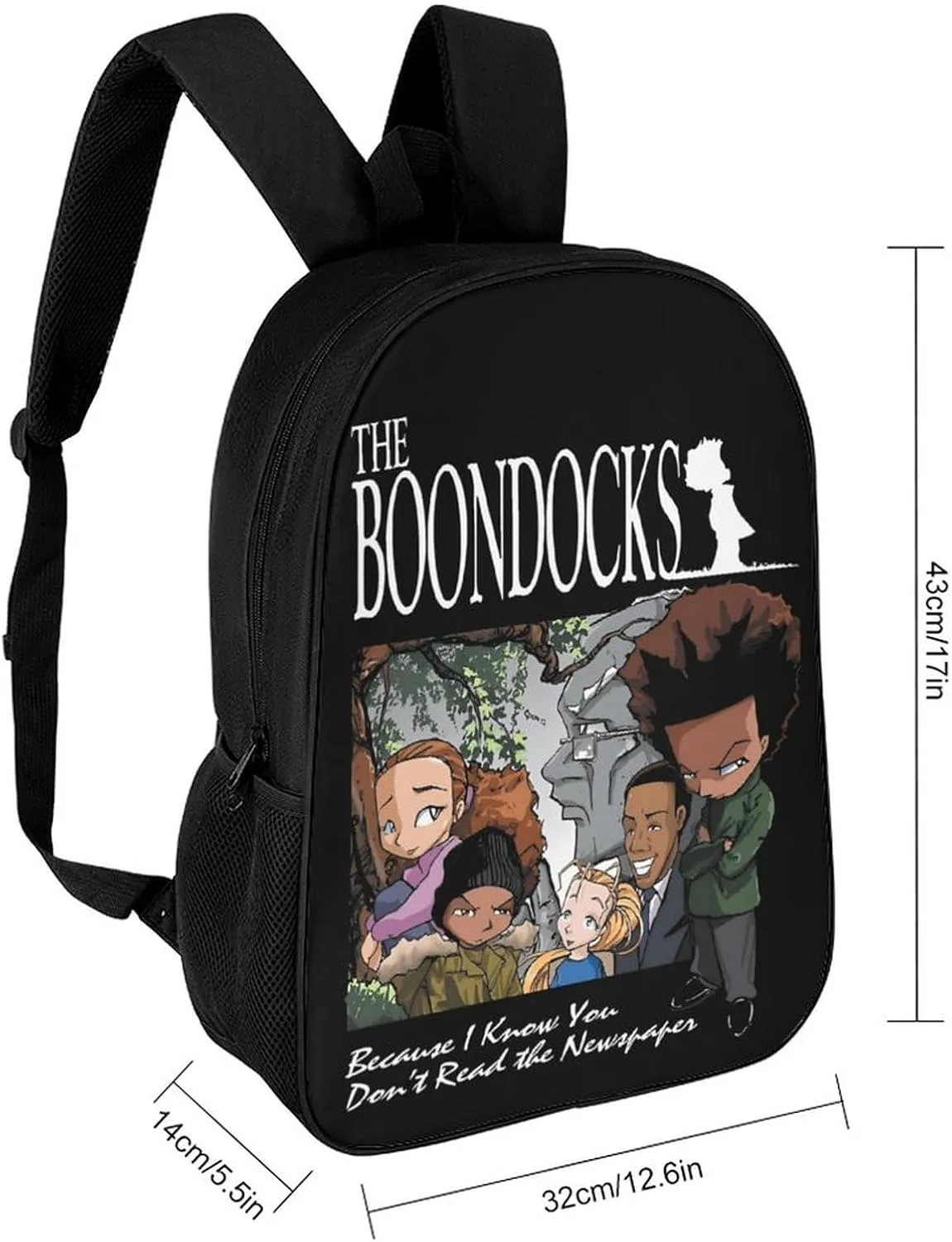 The Boonddocks Backpack Animated Travel Casual Daypack Cool Laptop Bags Cartoon Fans Multi-function Bookbag
