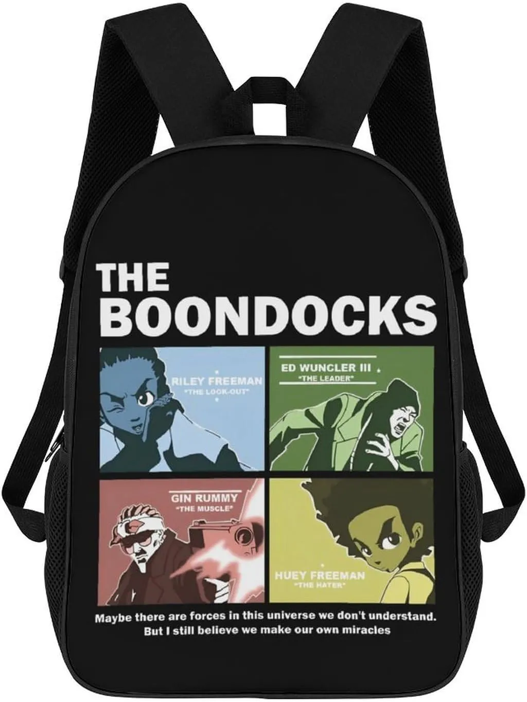 The Boonddocks Backpack Animated Travel Casual Daypack Cool Laptop Bags Cartoon Lover Multi-function Bookbag