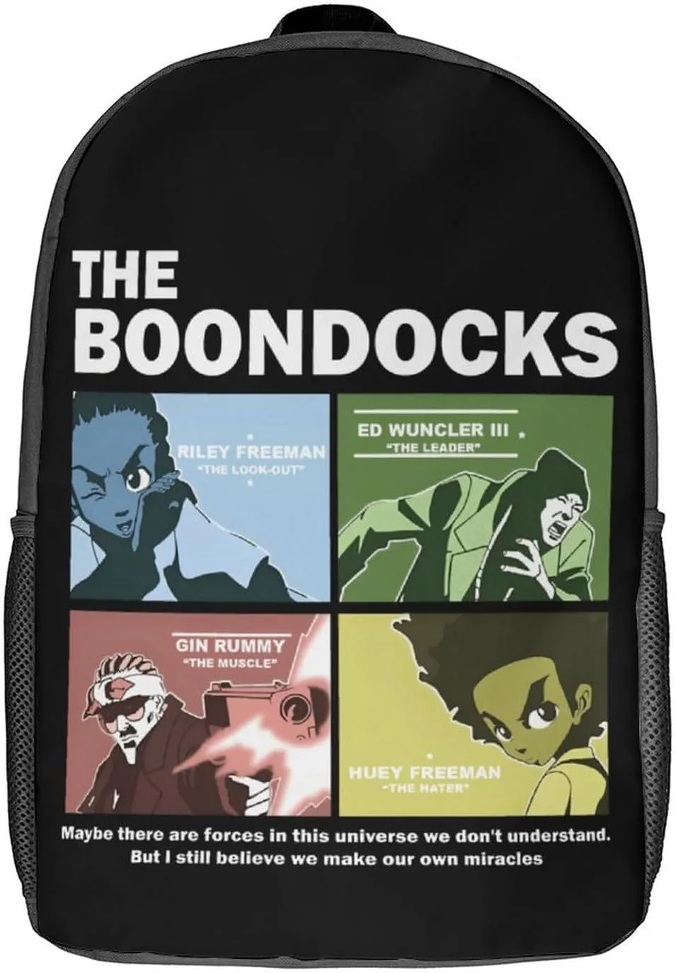 The Boonddocks Backpack Animated Travel Casual Daypack Cool Laptop Bags Cartoon Lover Multi-function Bookbag