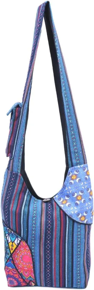 THE COLLECTION ROYAL Hobo Crossbody Bags for Women, Boho Purse, Boho Bag | Hippie Bag, Indie Tote Bag, Cloth Purse for Women