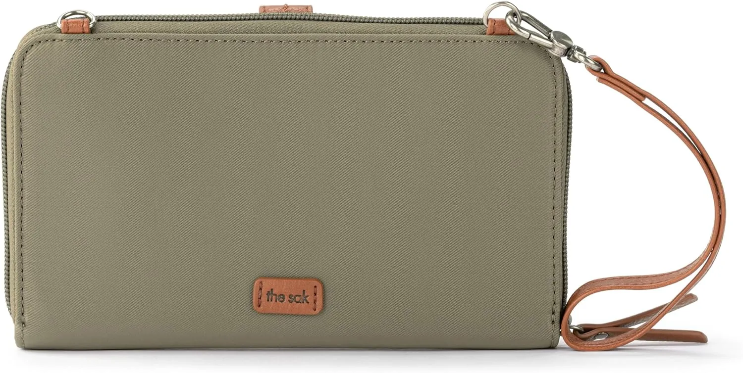 The Sak Esperato Nylon Smartphone Crossbody in Eco Twill, Removable Crossbody Strap