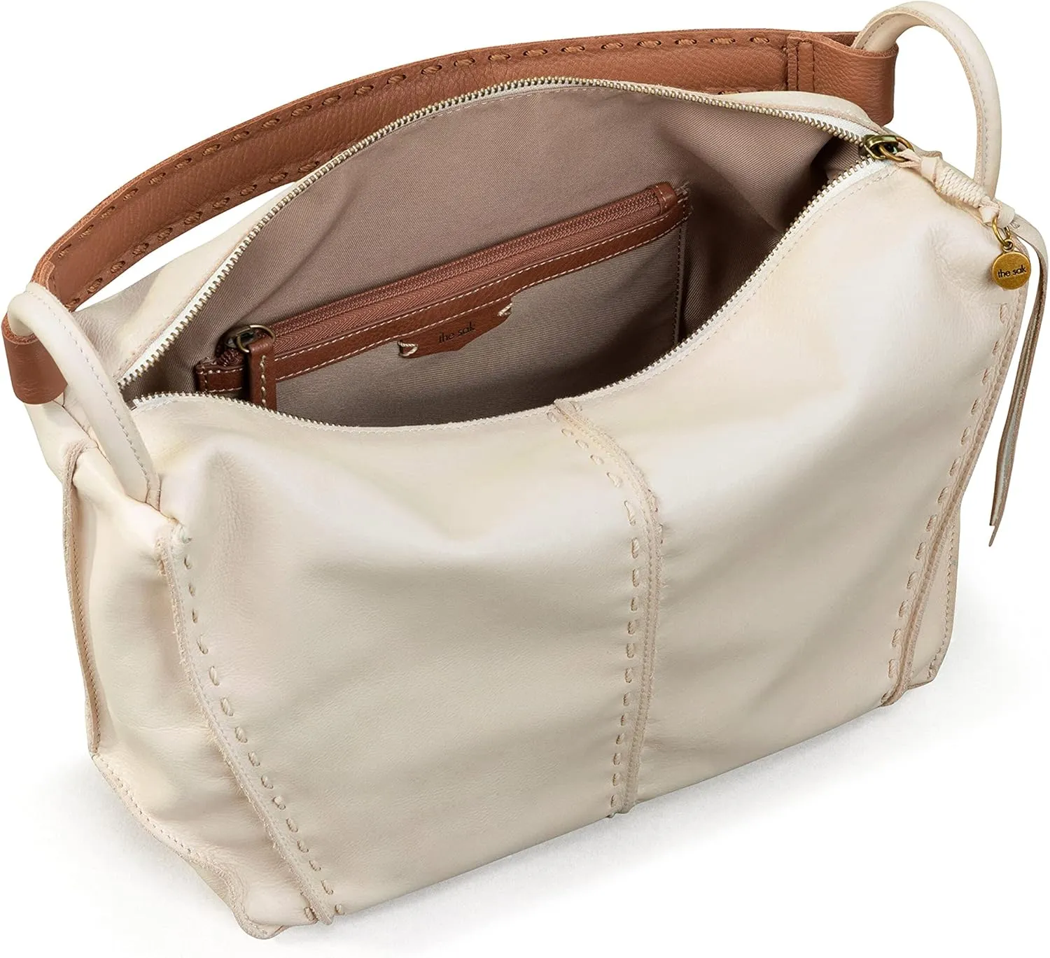 The Sak Los Feliz Hobo in Leather, Lined Shoulder Purse