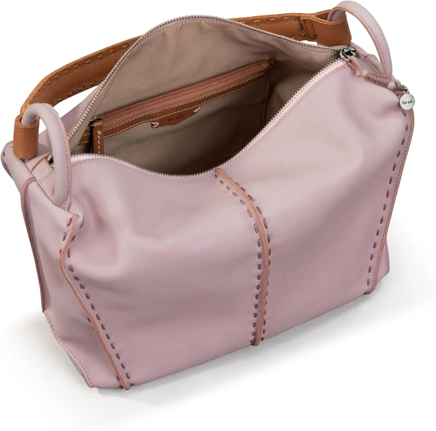 The Sak Los Feliz Hobo in Leather, Lined Shoulder Purse