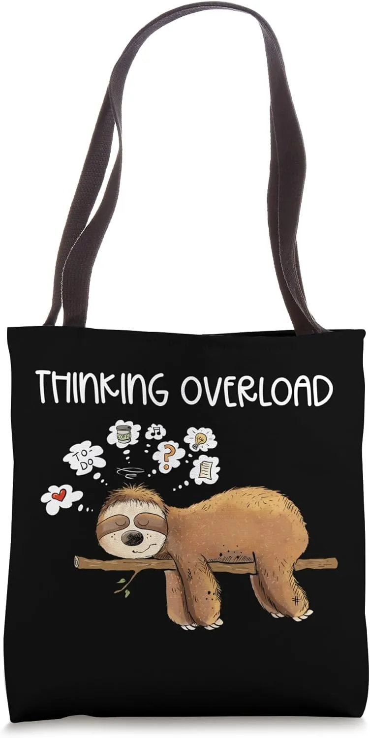 Thinking Overload Social Media Focus Concentration Teen Tote Bag