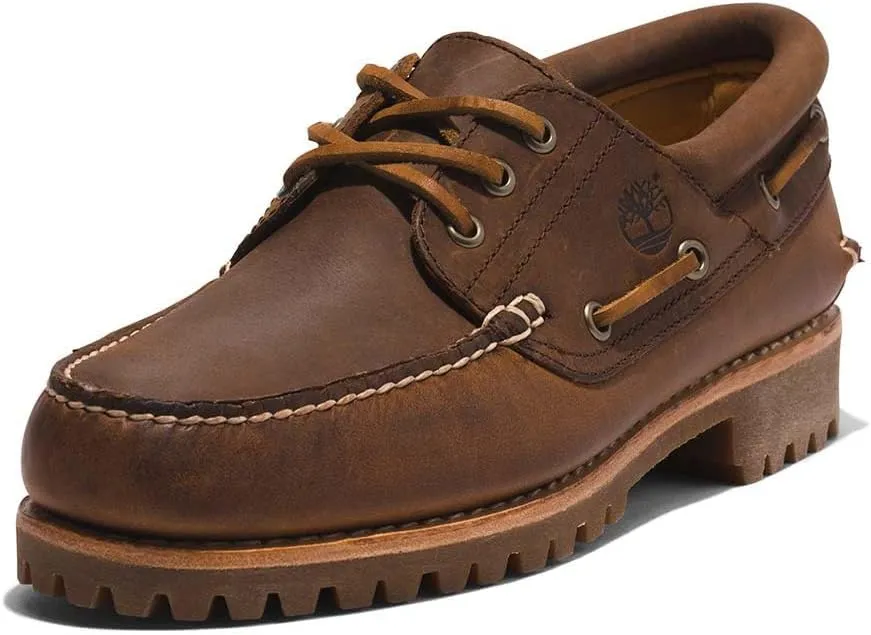 Timberland Mens Authentics 3 Eye Classic Lug Leather Shoes