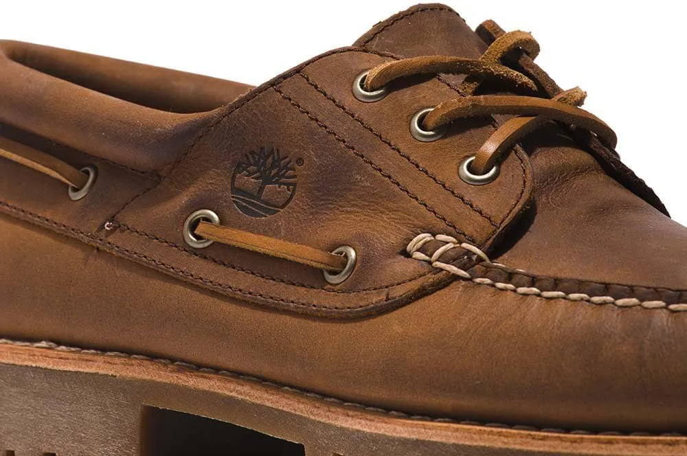 Timberland Mens Authentics 3 Eye Classic Lug Leather Shoes