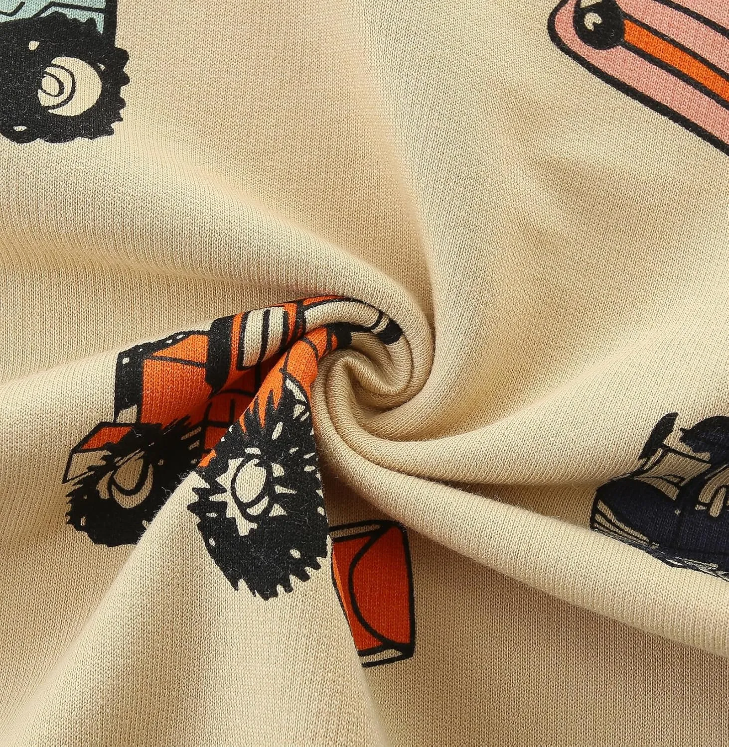 Toddler Boys Sweatshirts Kids Cotton Long Sleeve Crewneck Pullover Cartoon Print Shirts 2-7T