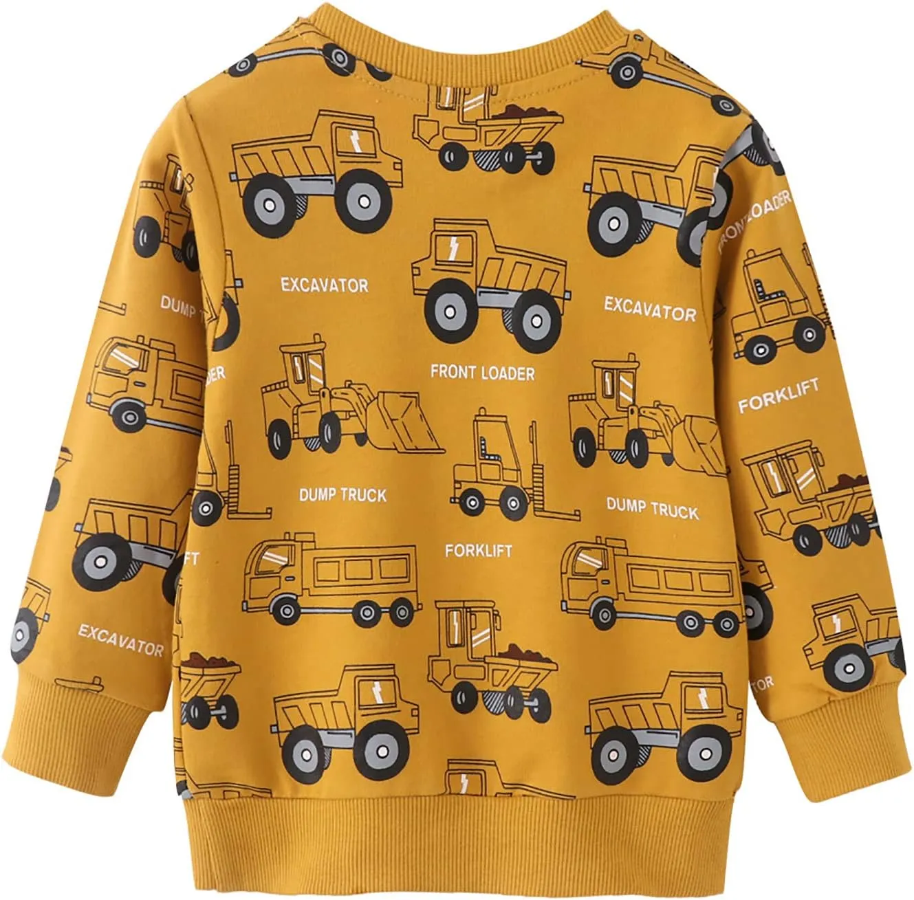 Toddler Boys Sweatshirts Kids Cotton Long Sleeve Crewneck Pullover Cartoon Print Shirts 2-7T