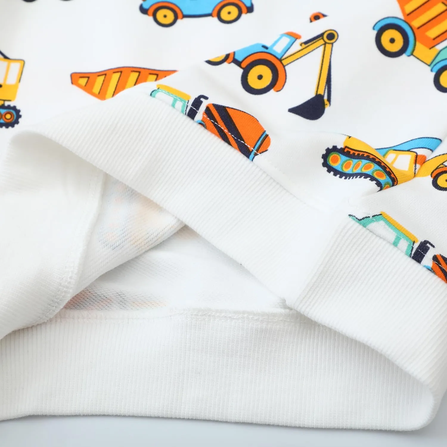 Toddler Boys Sweatshirts Kids Cotton Long Sleeve Crewneck Pullover Cartoon Print Shirts 2-7T