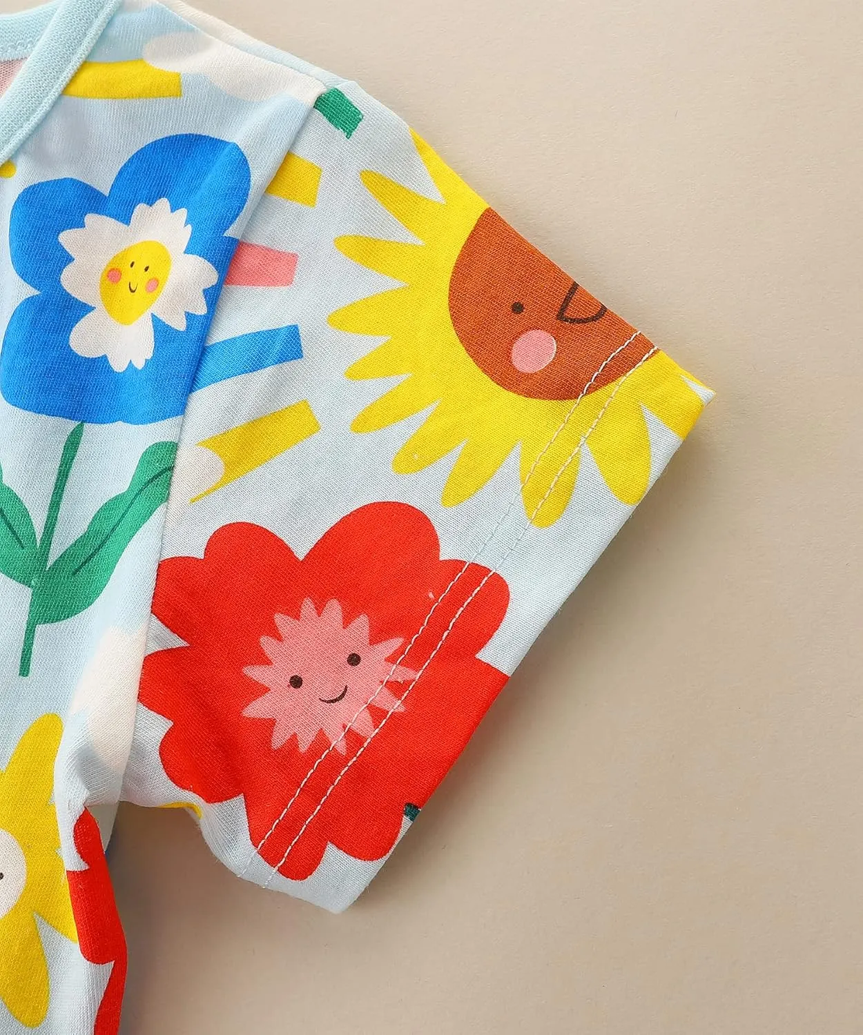 Toddler Girl's Cotton Dress Toddler Girls Summer Dress Clothes Cotton Casual Cartoon Print Short Sleeve Dresses 1-7 Years