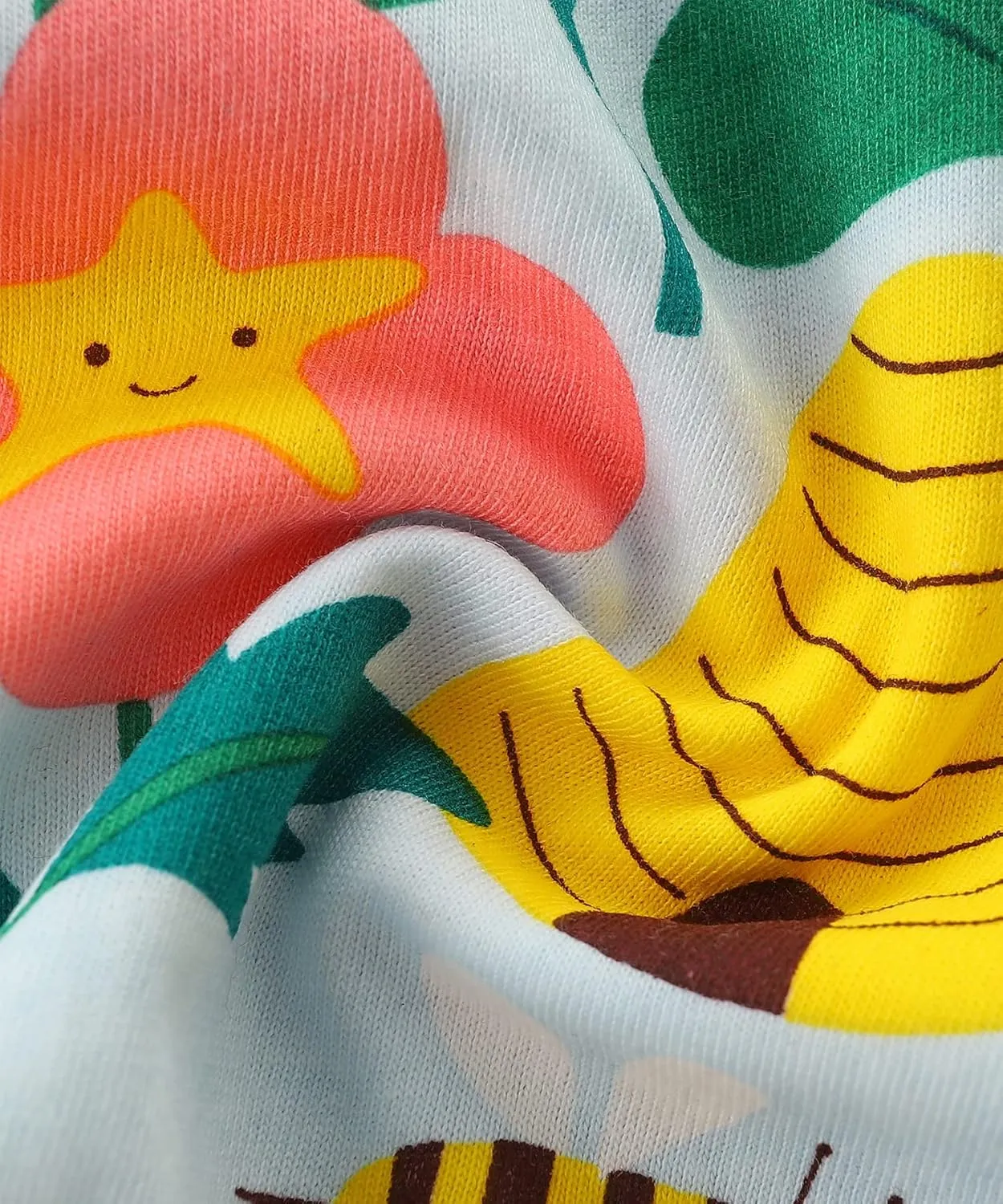 Toddler Girl's Cotton Dress Toddler Girls Summer Dress Clothes Cotton Casual Cartoon Print Short Sleeve Dresses 1-7 Years