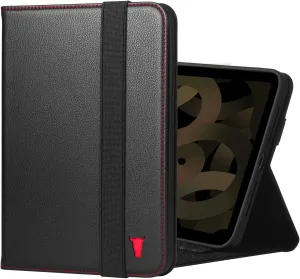 TORRO Case Compatible with iPad Mini 7/6 – Genuine Leather iPad Mini 7th / 6th Generation (2024/2021) Cover with Stand Function, Apple Pencil Connectivity and Wake Sleep Function (Black)