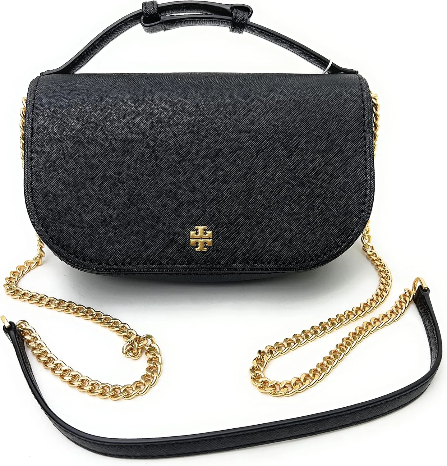 Tory Burch Emerson Top Handle Women's Saffiano Leather Crossbody Bag
