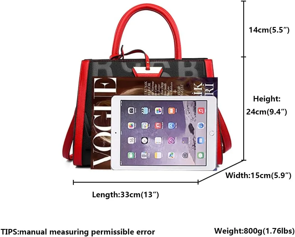 Tote Bag for Women Luxury Vegan Leather Purse Women's Handbags Large Crossbody Bags Designer Purses for Women