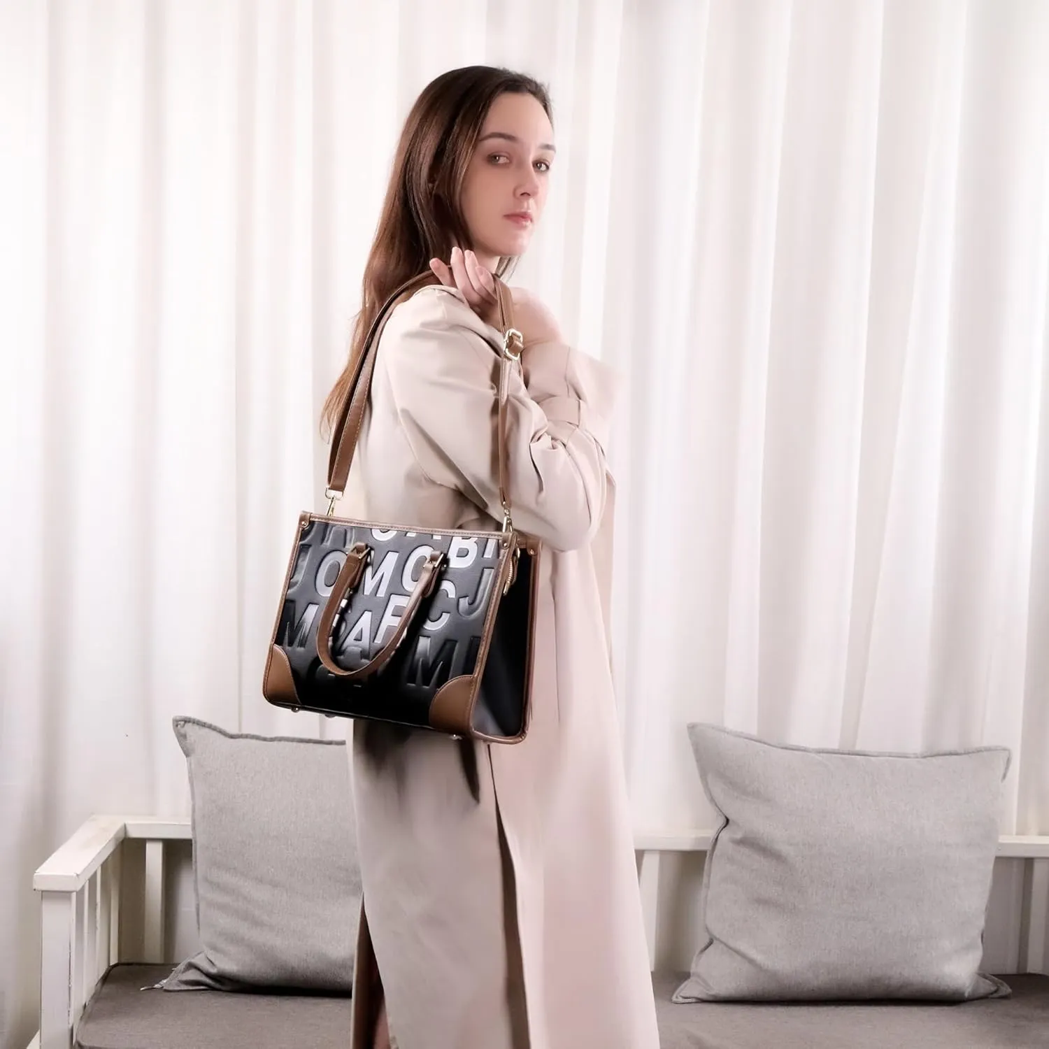 Tote Bag for Women Luxury Vegan Leather Purse Women's Handbags Large Crossbody Bags Designer Purses for Women