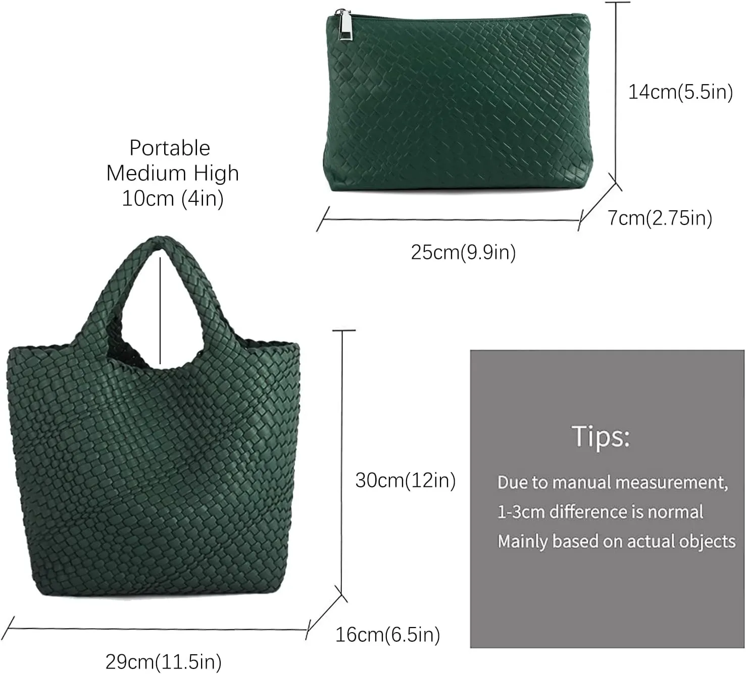 Tote Bag For Women Vegan Leather Handmade Woven Tote Bag Beach Bag Travel Handbag And Purse Top Handle Hobo Tote Bags