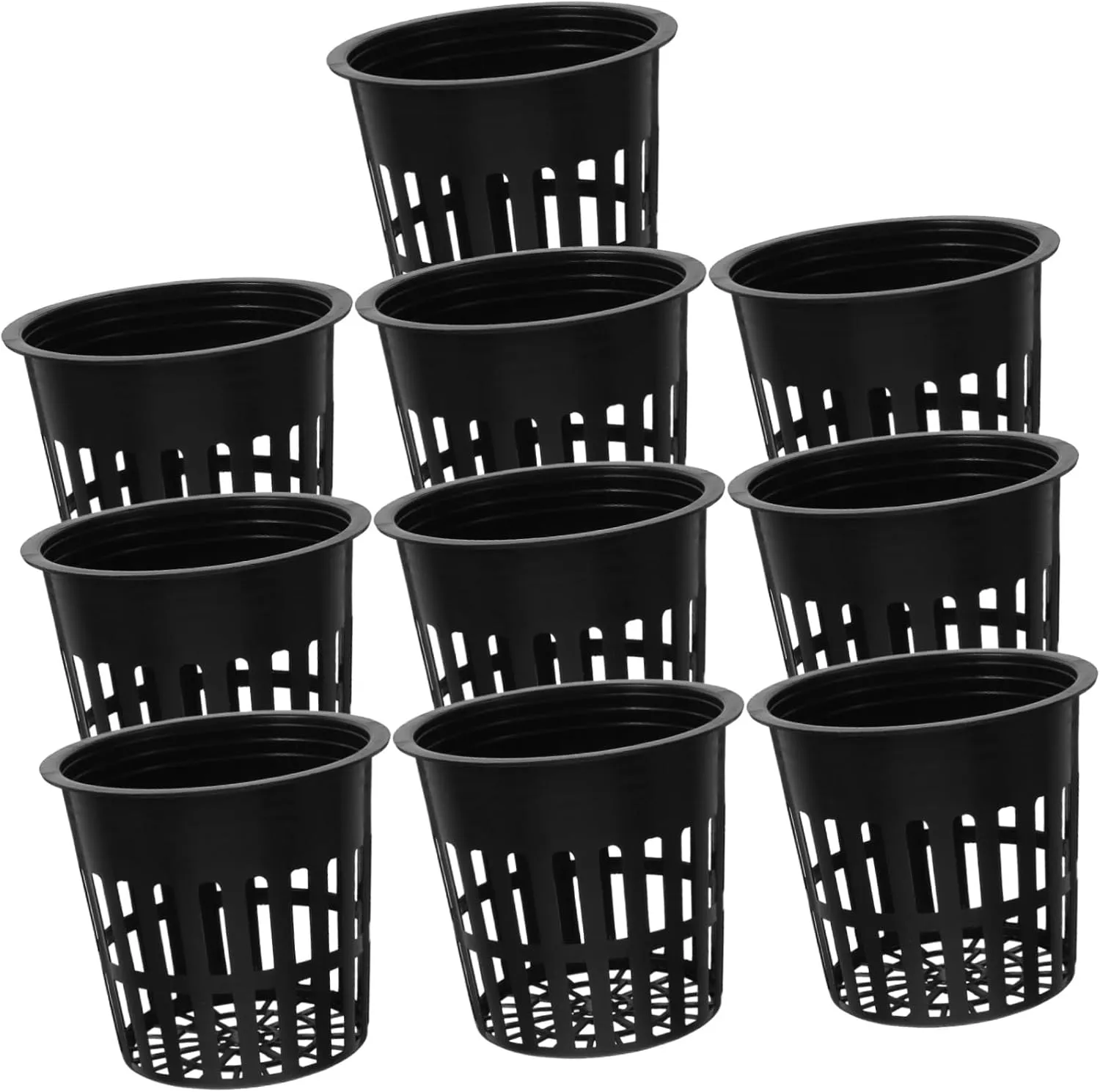 Totority Versatile Hydroponic Growing Kit 10pcs Net Cups with Root Control for Balcony Indoor