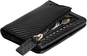 Toughergun Wallet Women Rfid Blocking Small Compact Bifold Luxury Leather Pocket Wallet Ladies Mini Purse with ID Window