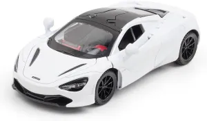 Toy Cars 720s Model White Alloy Collectibles Die-cast Vehicles with Sound and Light