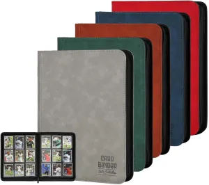 Trading Card Binder, Premium 9 Pocket Double Sided 540 Pocket PU Card Collection Binder, Collectible Trading Card Albums for MTG, TCG, Sport Card, Game Cards (5 PACK)