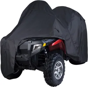Trailerable ATV Cover, Heavy Duty Waterproof Quad 4 Wheeler All Terrain Vehicles Cover for Polaris Kawasaki Yamaha Suzuki Arctic Cat Can-Am, Expandable Cover Fits 83" to 103" L