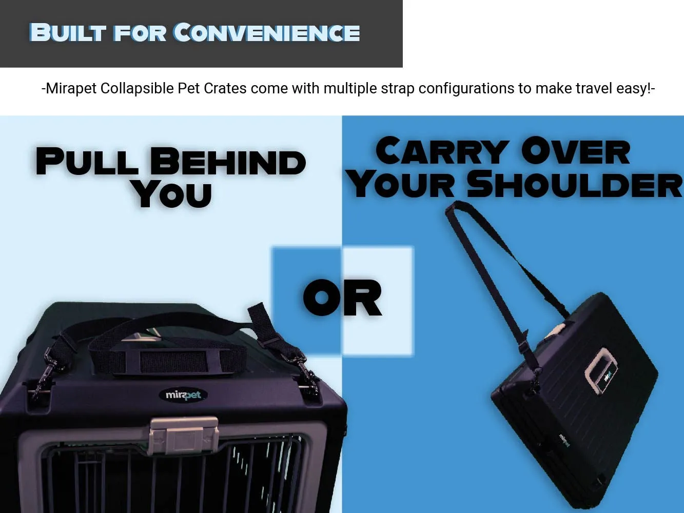 Travel Kit for Medium or Large Mirapet Crate