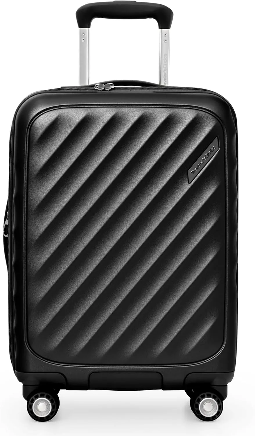 Traveler's Choice Elm Expandable Spinner Luggage Set, Matte Black, 21" Carry-On