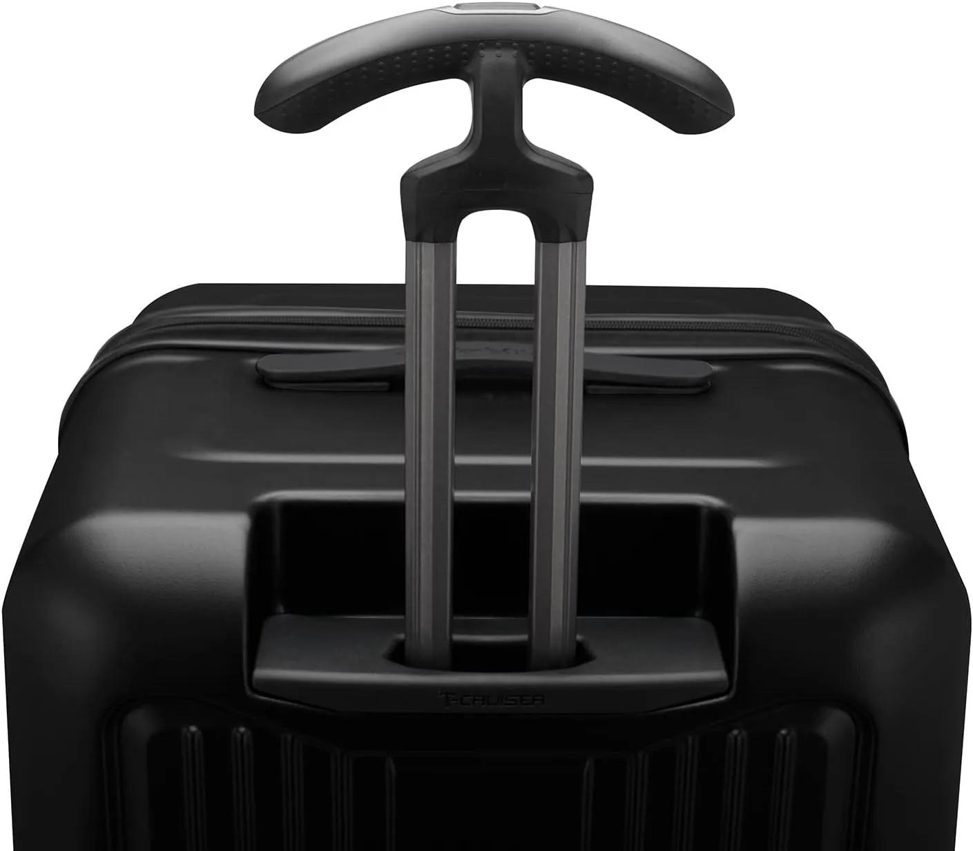 Traveler's Choice Ultimax II 26" Medium Trunk Spinner Luggage, Tie Down Straps, Matte Black, Checked Inch
