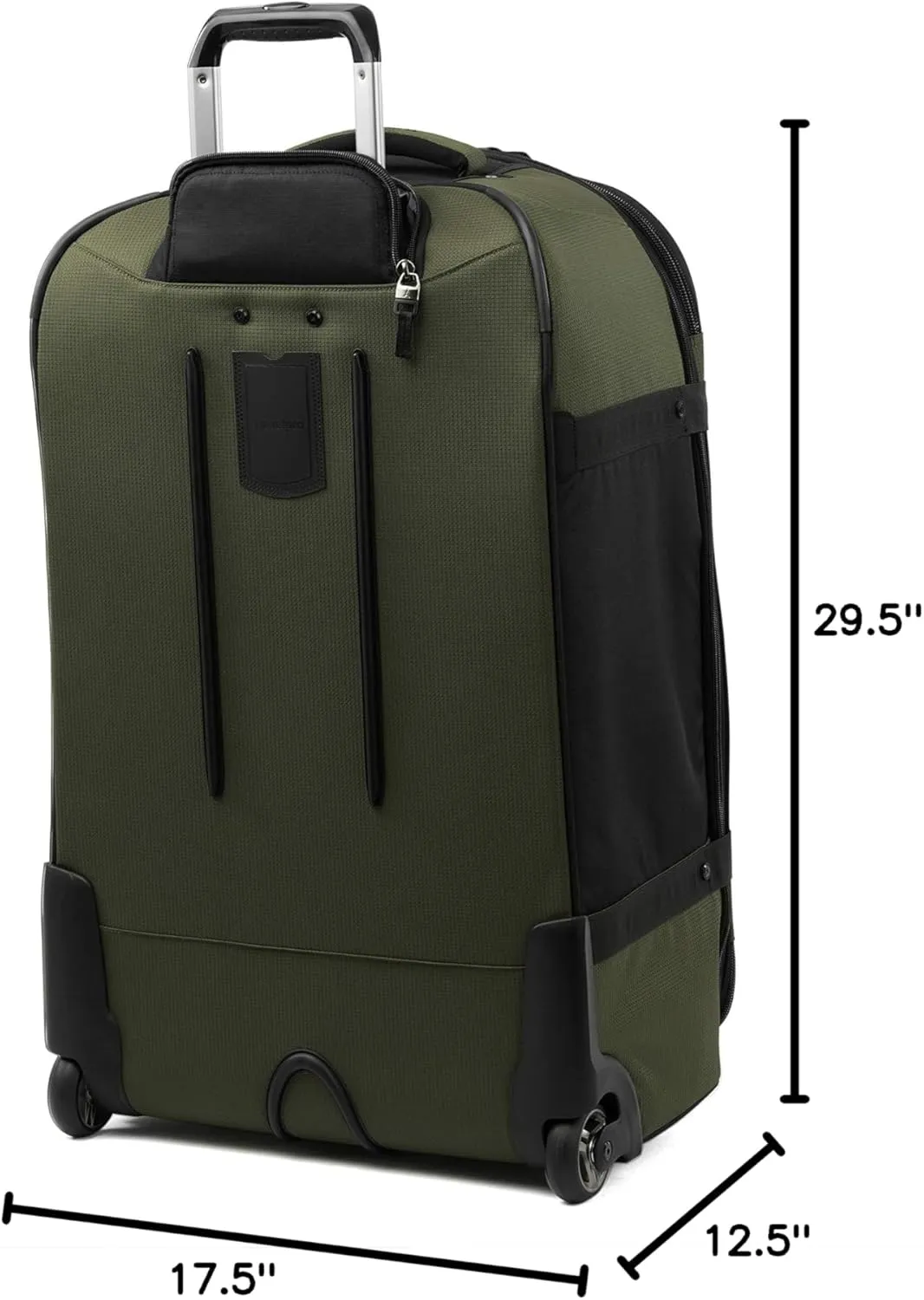 Travelpro Unisex-Adult Bold Softside Expandable Rollaboard Upright Luggage, Olive/Black, Checked-Large 28-Inch