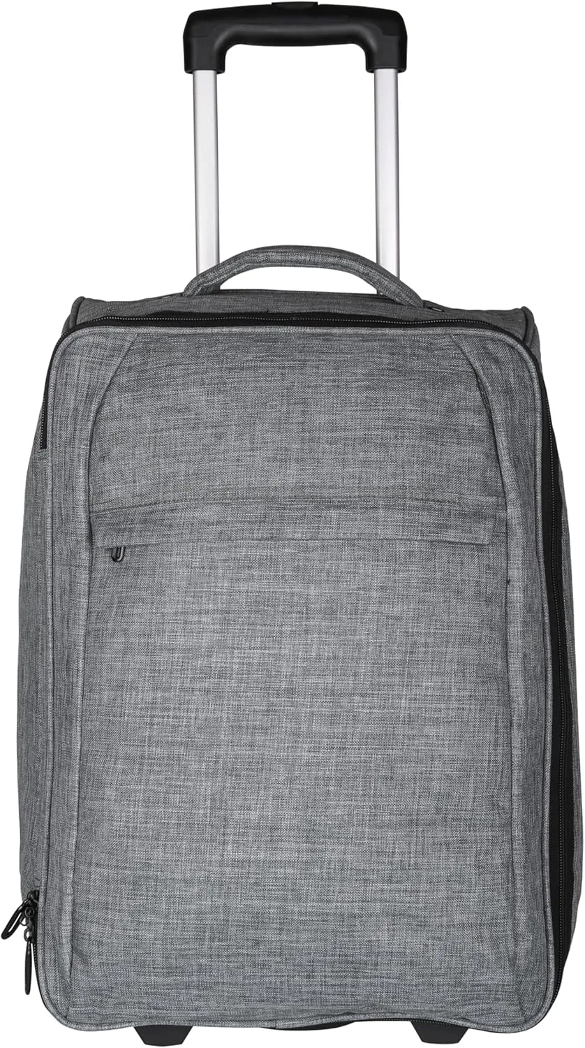 Travigo 20" Collapsible Carry On Luggage Two-Tone Polyester 900D Gray