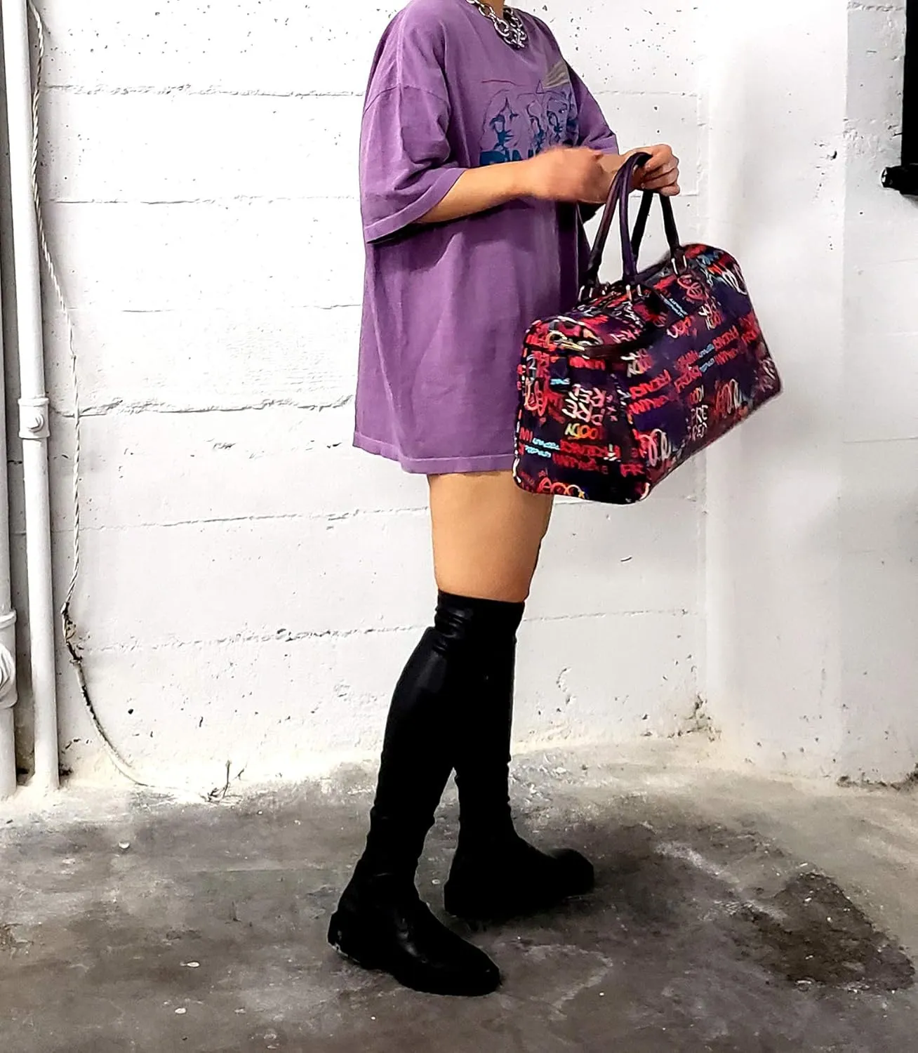 Trendeology Travel Duffel Bag Weekender Graffiti Novelty Tote Handbag