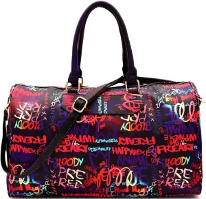 Trendeology Travel Duffel Bag Weekender Graffiti Novelty Tote Handbag