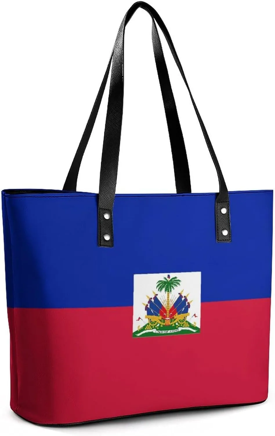 Trendy Hungary Flag Zipper Shoulder Bag Women Stylish Leather Tote for Daily Use