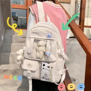 Trendy Large Capacity Cartoon Backpack - Korean Harajuku Style