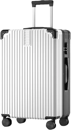 Trolley Case With Universal Wheels And Bag, Multi-functional Carrying Case, Hard Shell Suitcase With Impact Resistant Corners (Color : 22, Size : Black White)
