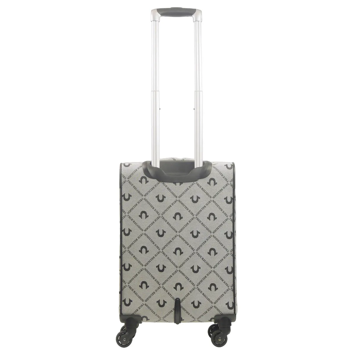 True Religion Grey 23" Soft Sided Logo Monogram Spinner Luggage