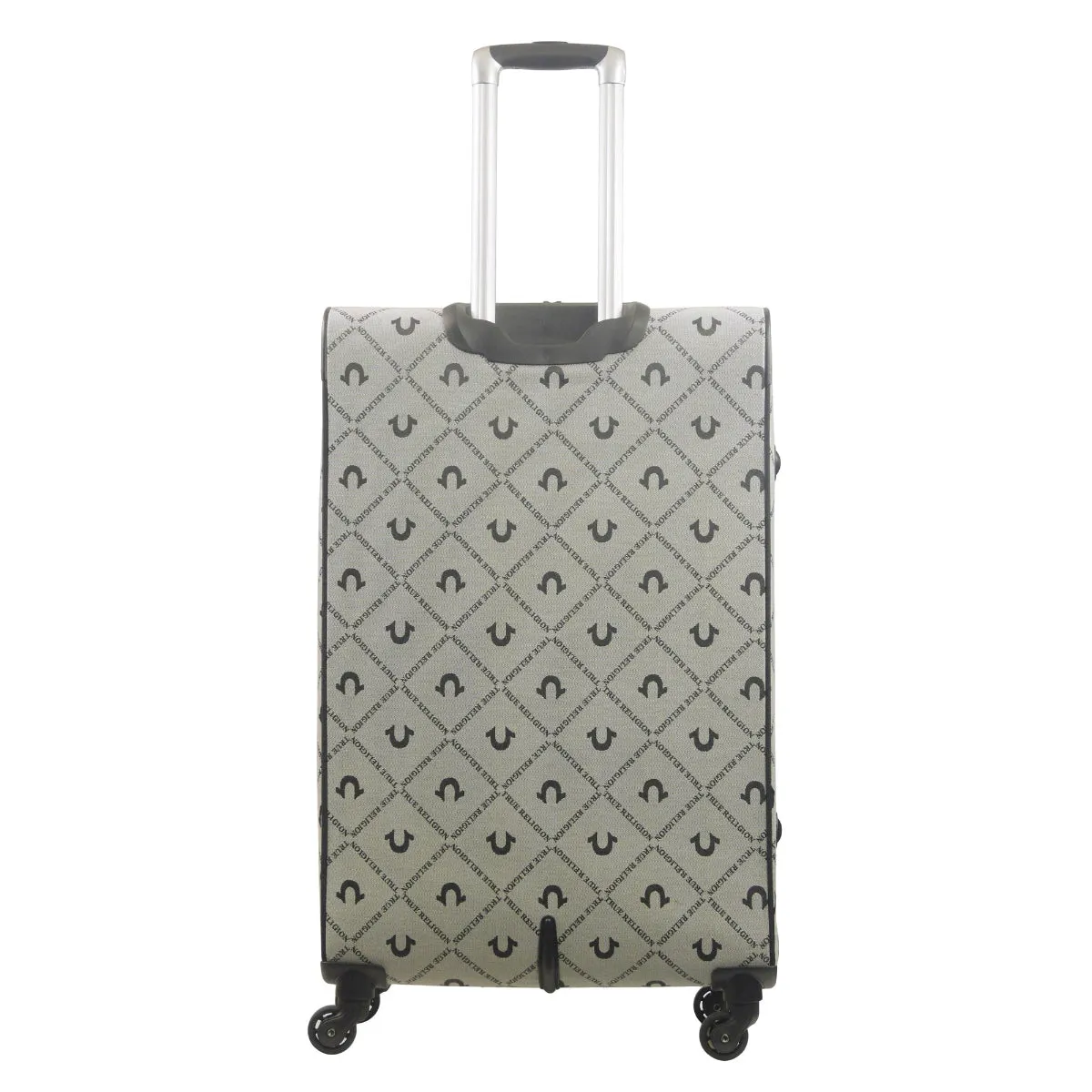 True Religion Grey 31" Soft Sided Logo Monogram Spinner Luggage
