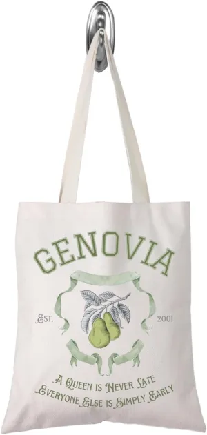 TSOTMO Genovia Inspired Tote Bag - Comedy Movie Fan Gift