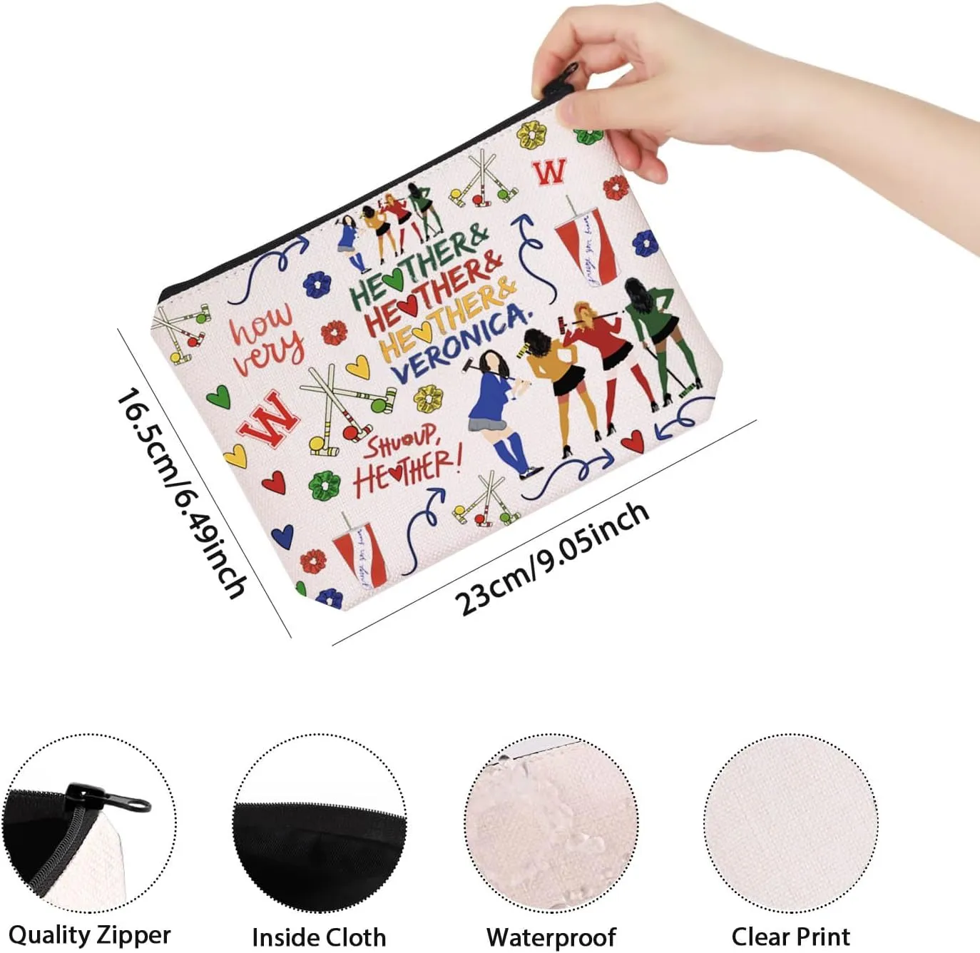 TSOTMO Sisters Musical Survival Bag Musical Queens Inspired Gift With Zipper Muscial Lover Toiletry Bag (Musical how very)