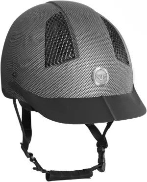 TuffRider Starter Carbon Fiber Print Equestrian Horse Riding Helmet