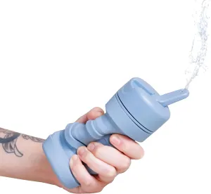 TUSHY Travel Bidet: Collapsible & Expandable for Discreet Portability, Refreshing Clean for Home, Camping, Outdoors & Travel (Helps Hemorrhoid Relief, Peri Bottle for Postpartum Care) (Glacier)