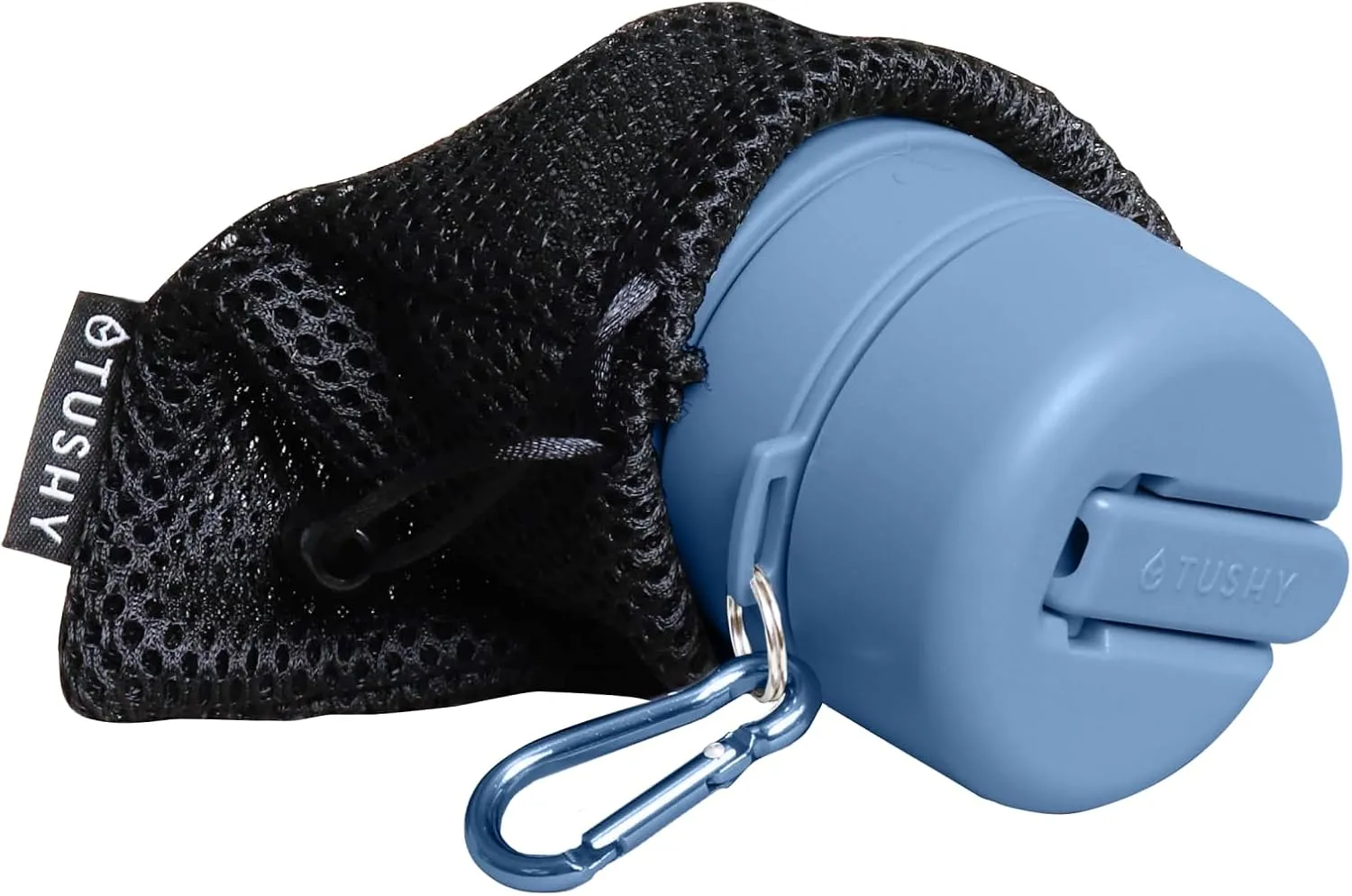 TUSHY Travel Bidet: Collapsible & Expandable for Discreet Portability, Refreshing Clean for Home, Camping, Outdoors & Travel (Helps Hemorrhoid Relief, Peri Bottle for Postpartum Care) (Glacier)