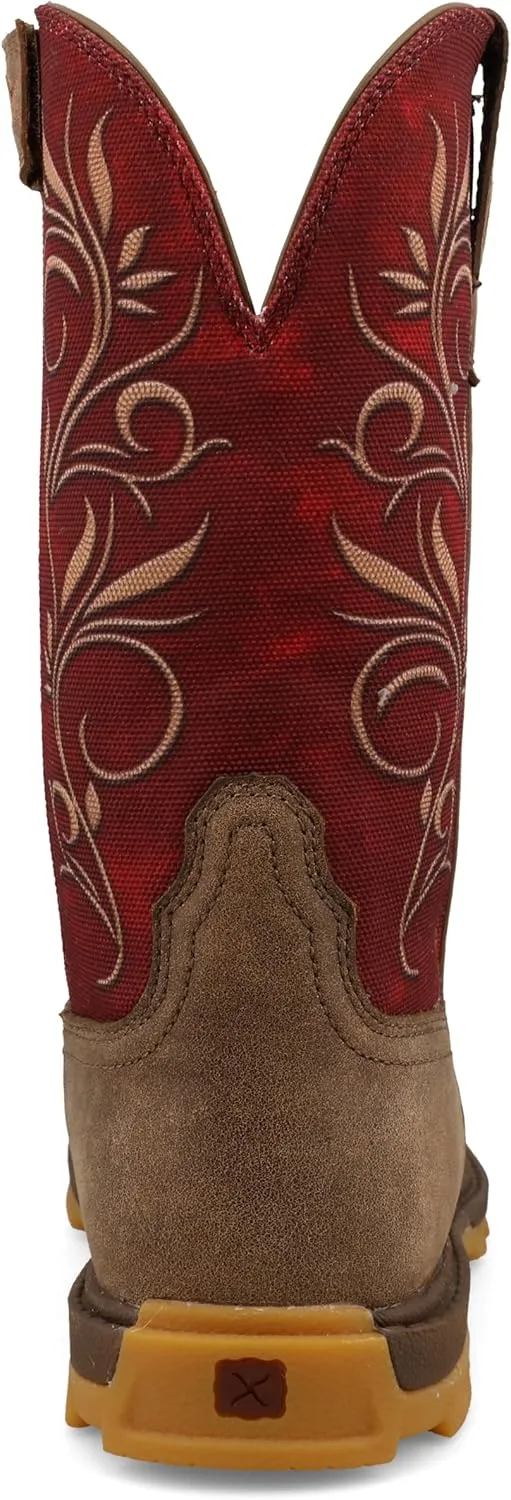 Twisted X Women's 10" UltraLite X Boot, Wide Square Toe with UltraLite X